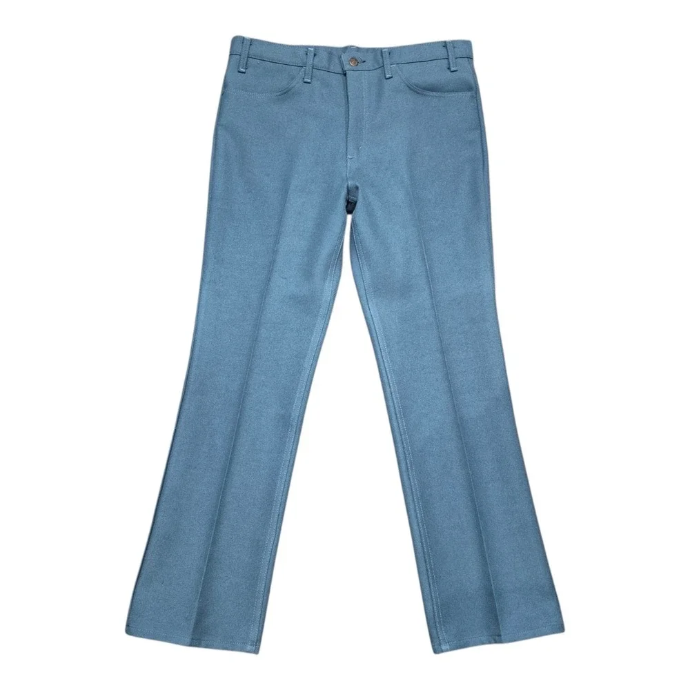 VTG 1988 Levi's 517 Saddleman Men's 36 Blue Bootcut Trousers Sta-Prest USA